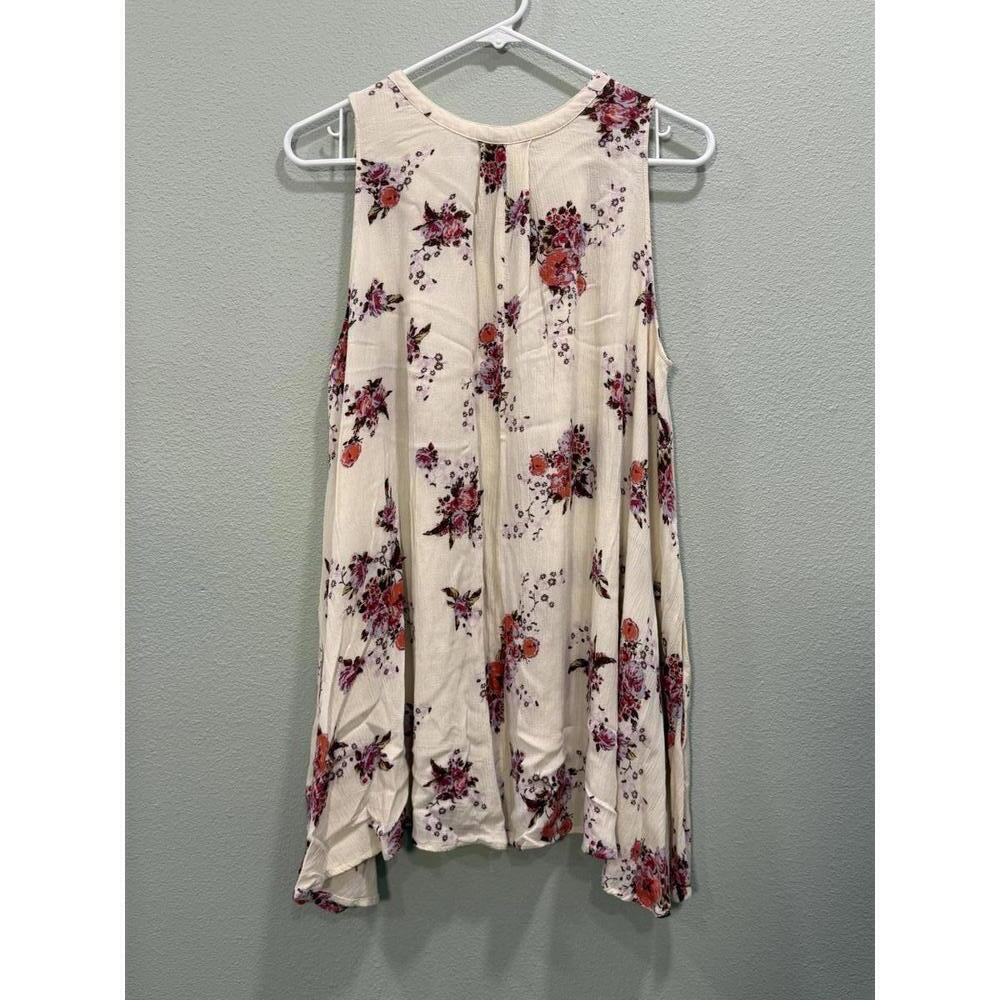 Free People Boho V-neck Floral Tunic Dress, Women's XS - Picture 2 of 6